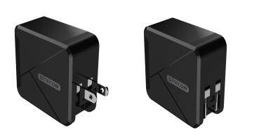 Preview: USB-Ladeadapter/USB-Stromnetzteil "CH-013" - mit EU/US/UK/AUS-Adapter - 24 W -